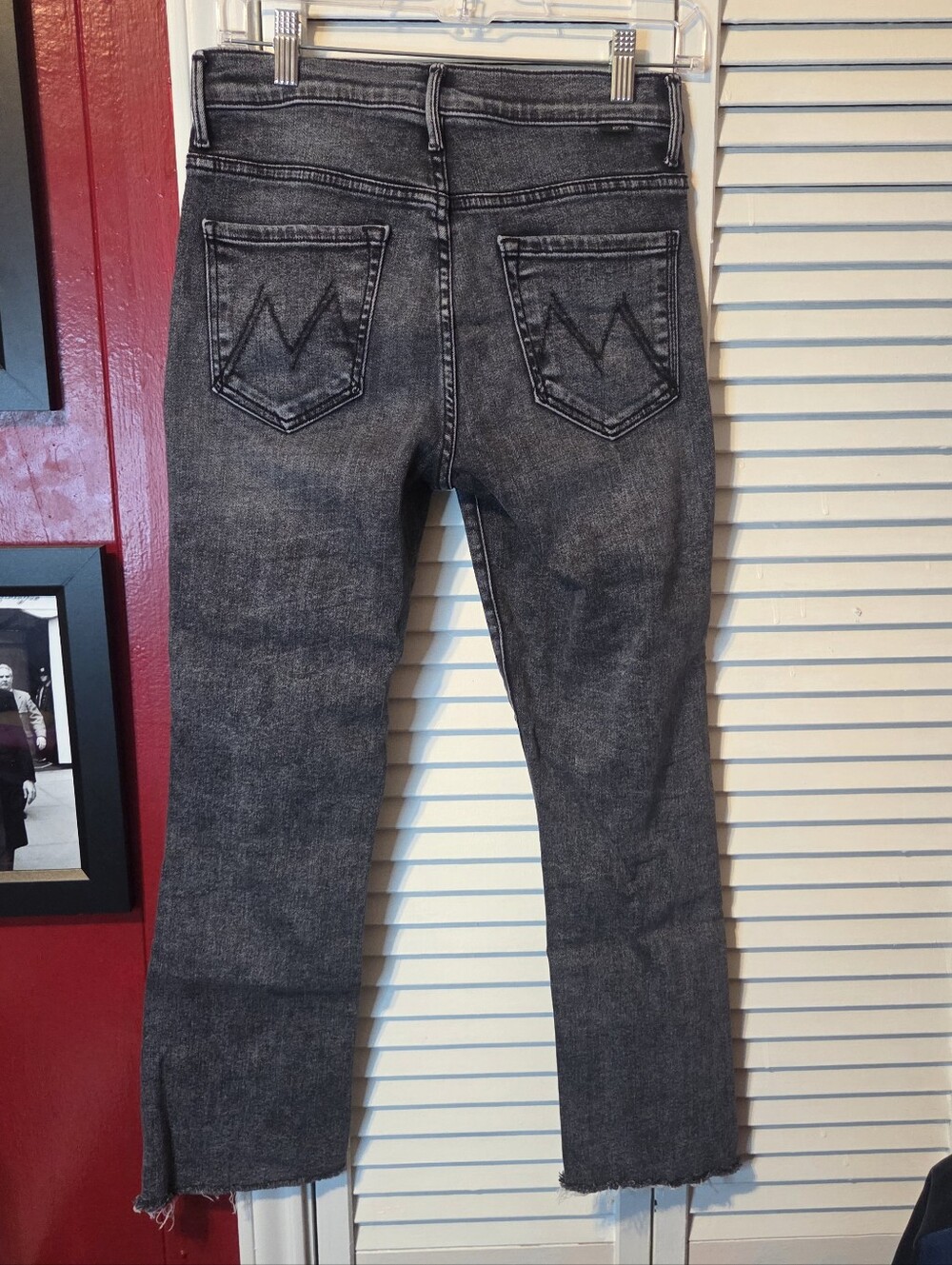 Mint Condition!! MOTHER Denim The Insider Step Crop Fray - Train Stops SZ 28 - Picture 7 of 14